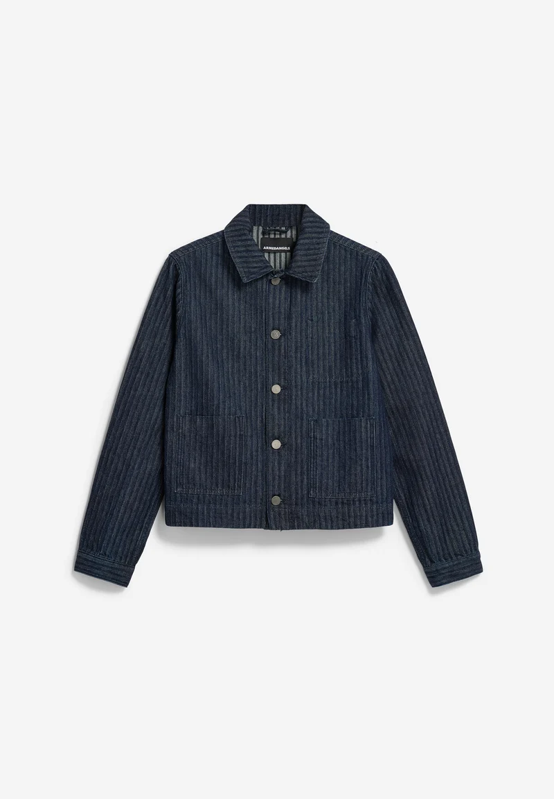 HERRINGBONE DENIM CHORE JACKE | rinse
