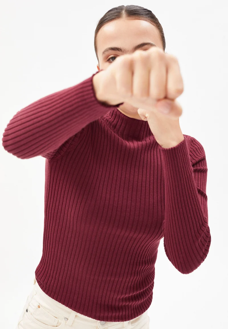 ALAANIA STRICKPULLOVER | ruby red