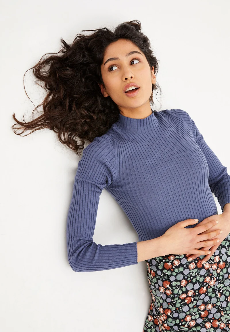 ALAANIA STRICKPULLOVER | shadow blue