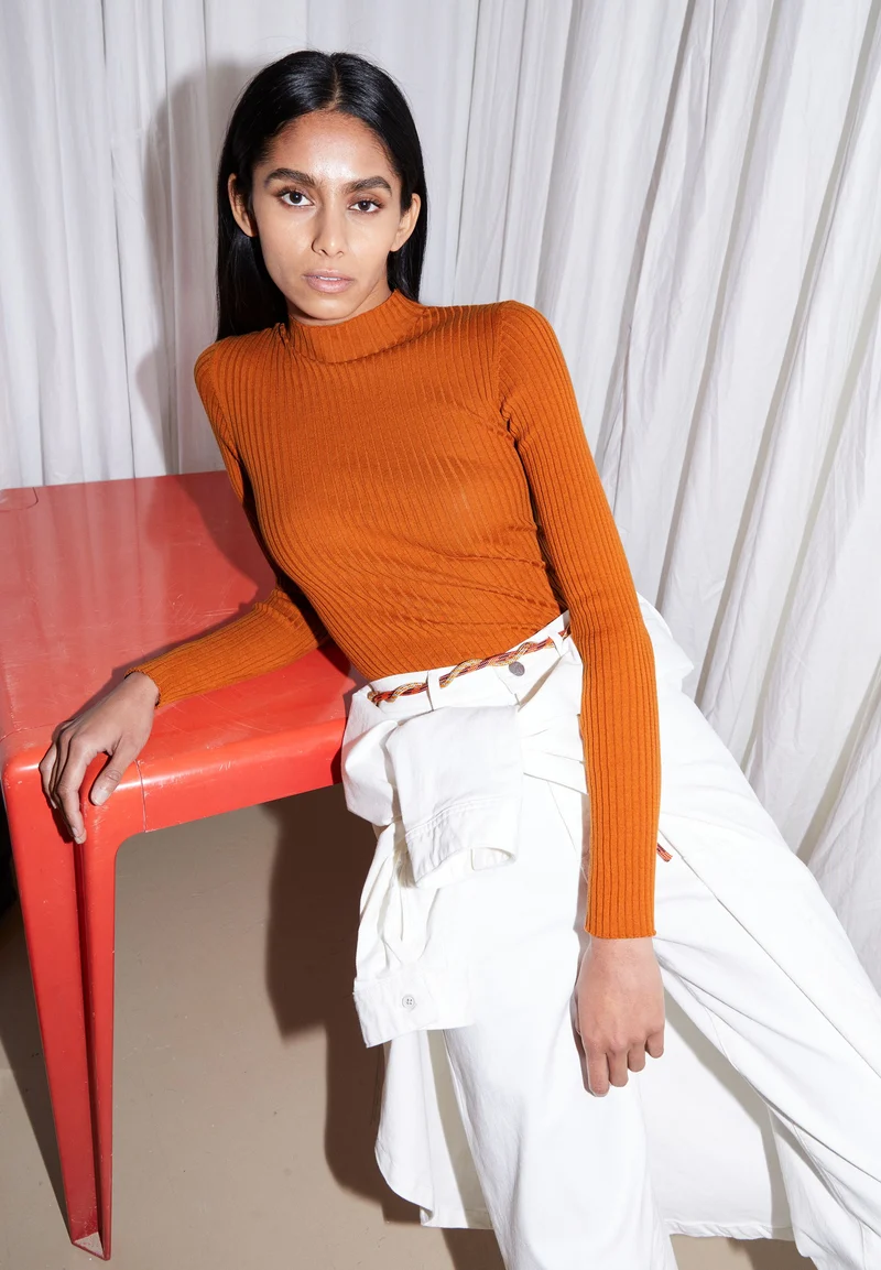 ALAANIA STRICKPULLOVER | burnt