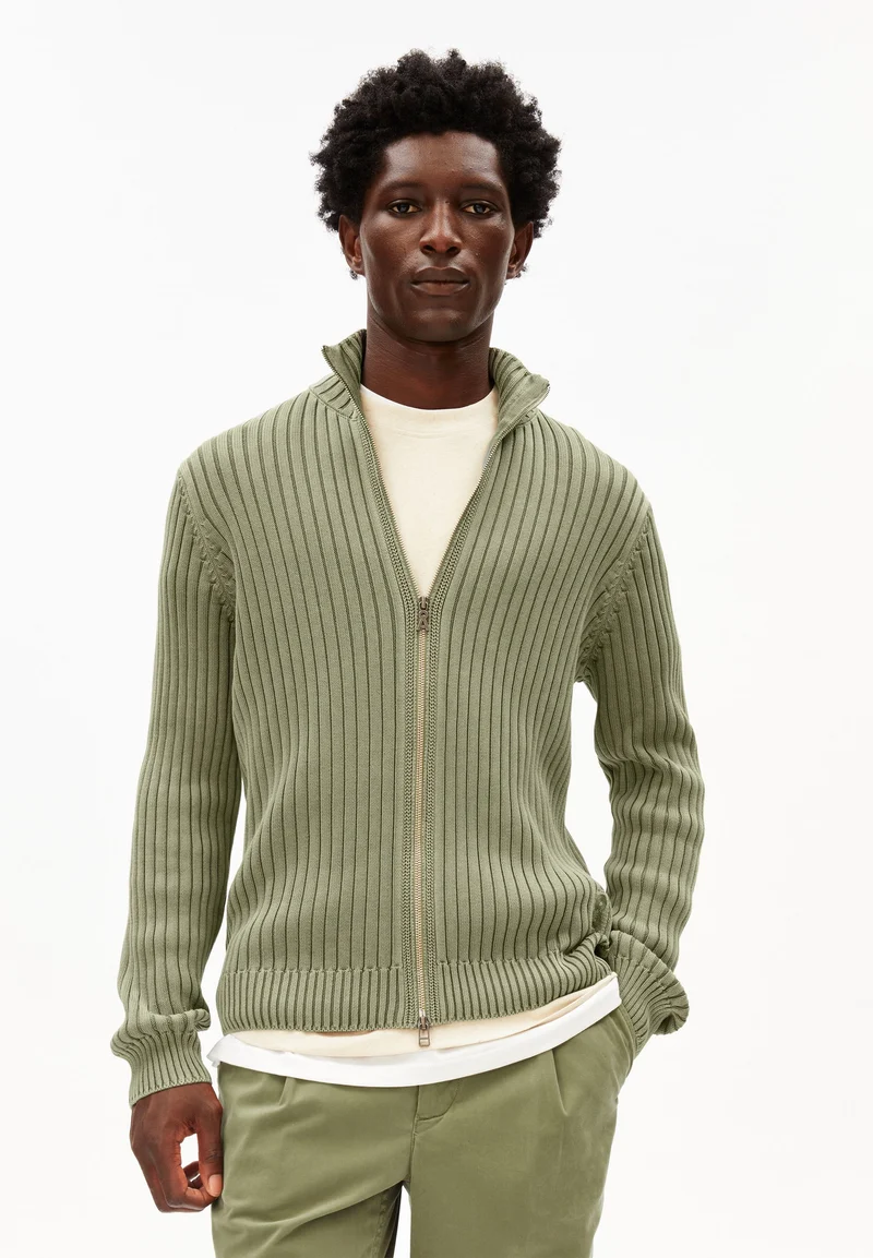PIGMENT DYE KNIT JACKET