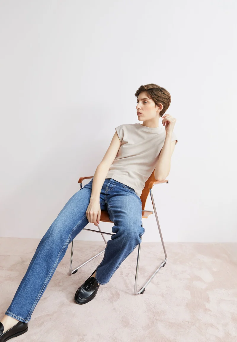 UN-WASTED TOP | undyed-cinnamon dust