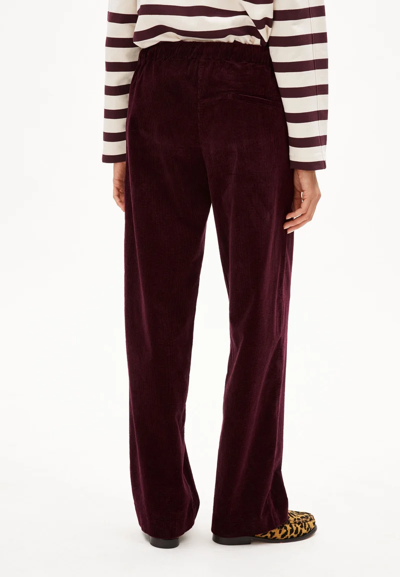 JAIMILAA CORDHOSE | dark cranberry