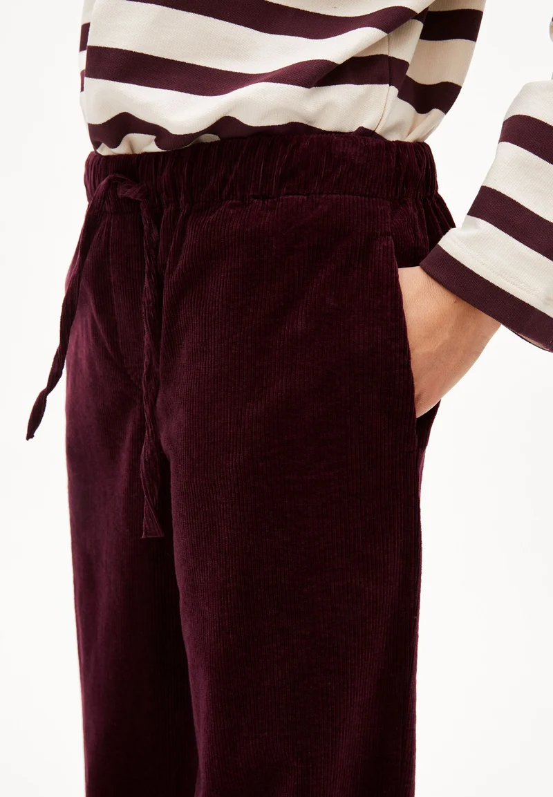 JAIMILAA CORDHOSE | dark cranberry