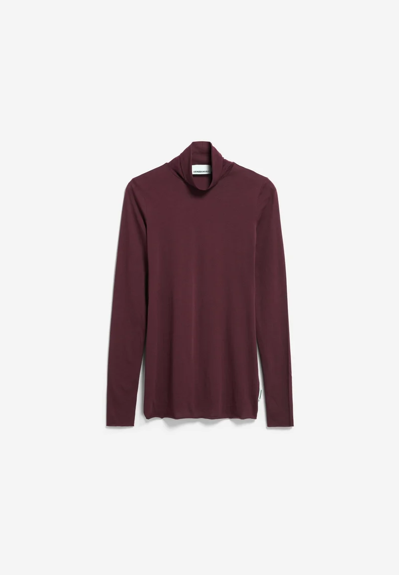 GRAZILIANAA SOFT LANGARMSHIRT | dark cranberry