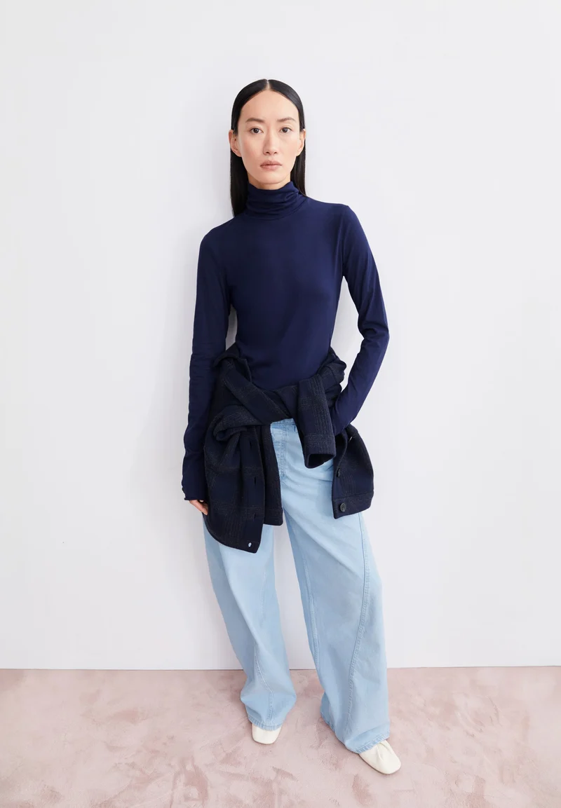 GRAZILIANAA SOFT LANGARMSHIRT | tinted navy