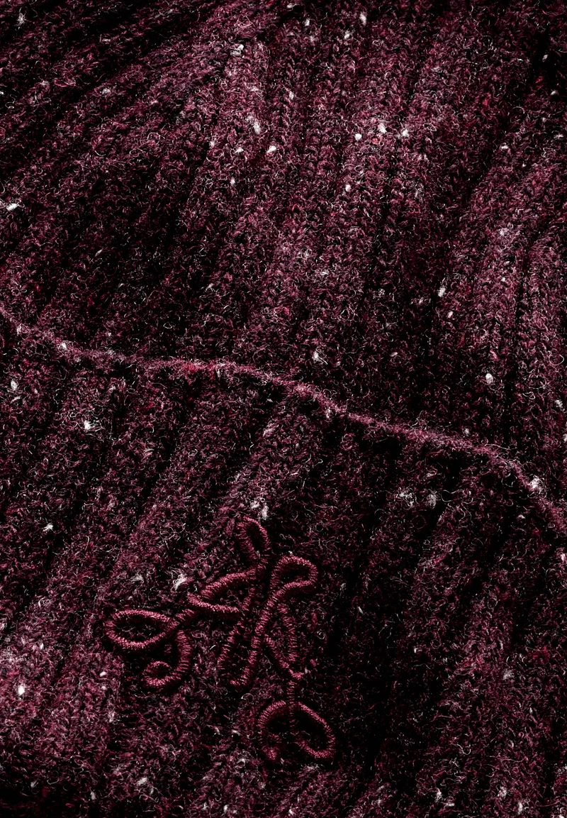 TAALEEN TWEED | dark cranberry