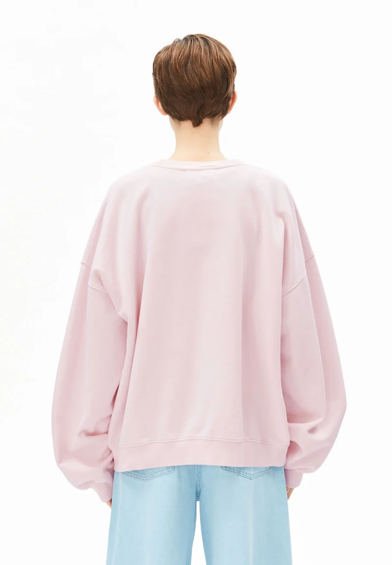 GMT DYE CREWNECK SWEATSHIRT | pink mist