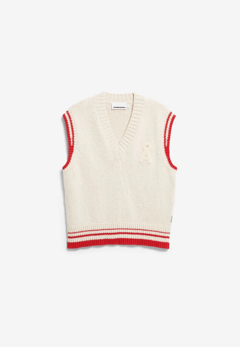 ICONIC Å COLLEGE PULLUNDER | oatmilk-mars red