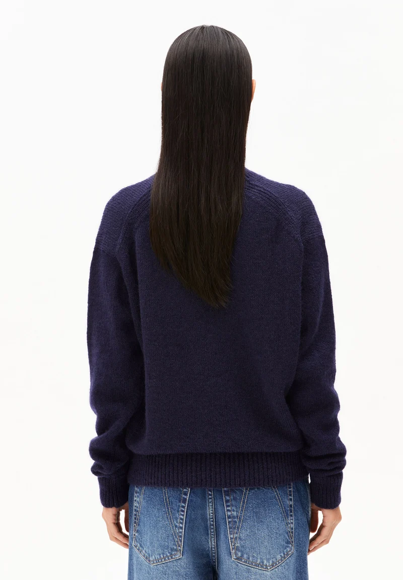 BALBAA PREMIUM STRICKPULLOVER | tinted navy