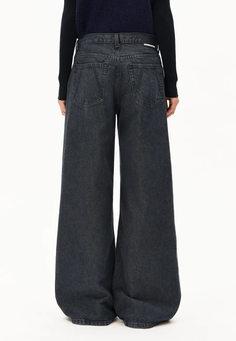 ASTRAEAAS MID WAIST WIDE JEANS | corno