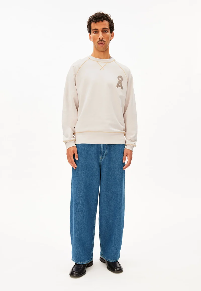 MAARKOS JEANS-MIX SWEATSHIRT | pure-cinnamon dust