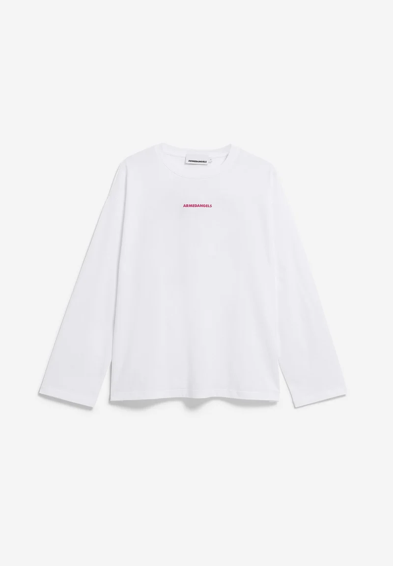 FIETAA SMILE LANGARMSHIRT | white-pink mist