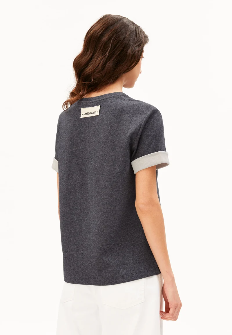 UN-WASTED T-SHIRT | steel melange-undyed
