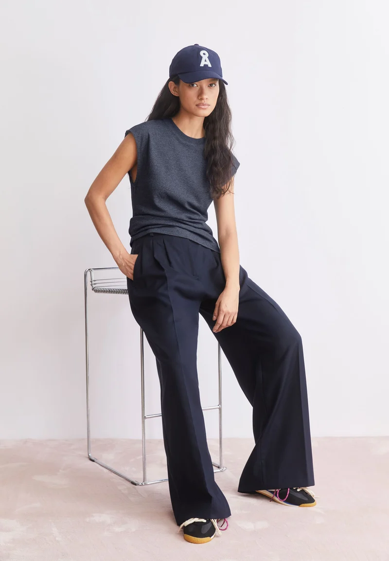 UN-WASTED TOP | steel melange-undyed
