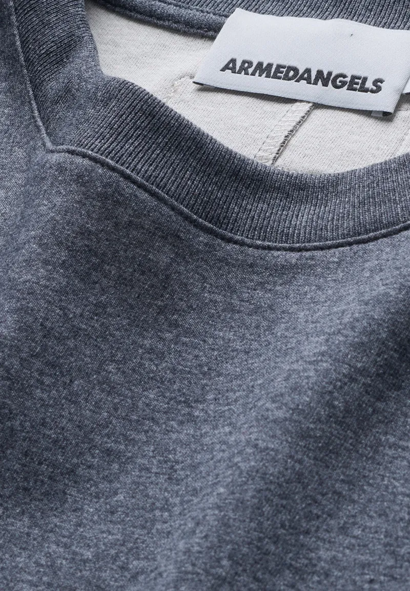 UN-WASTED LANGARMSHIRT | steel melange-undyed
