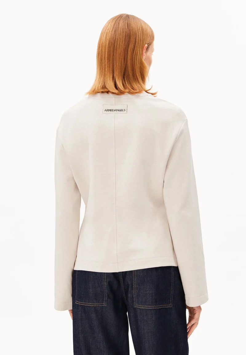 UN-WASTED LANGARMSHIRT | undyed-cinnamon dust