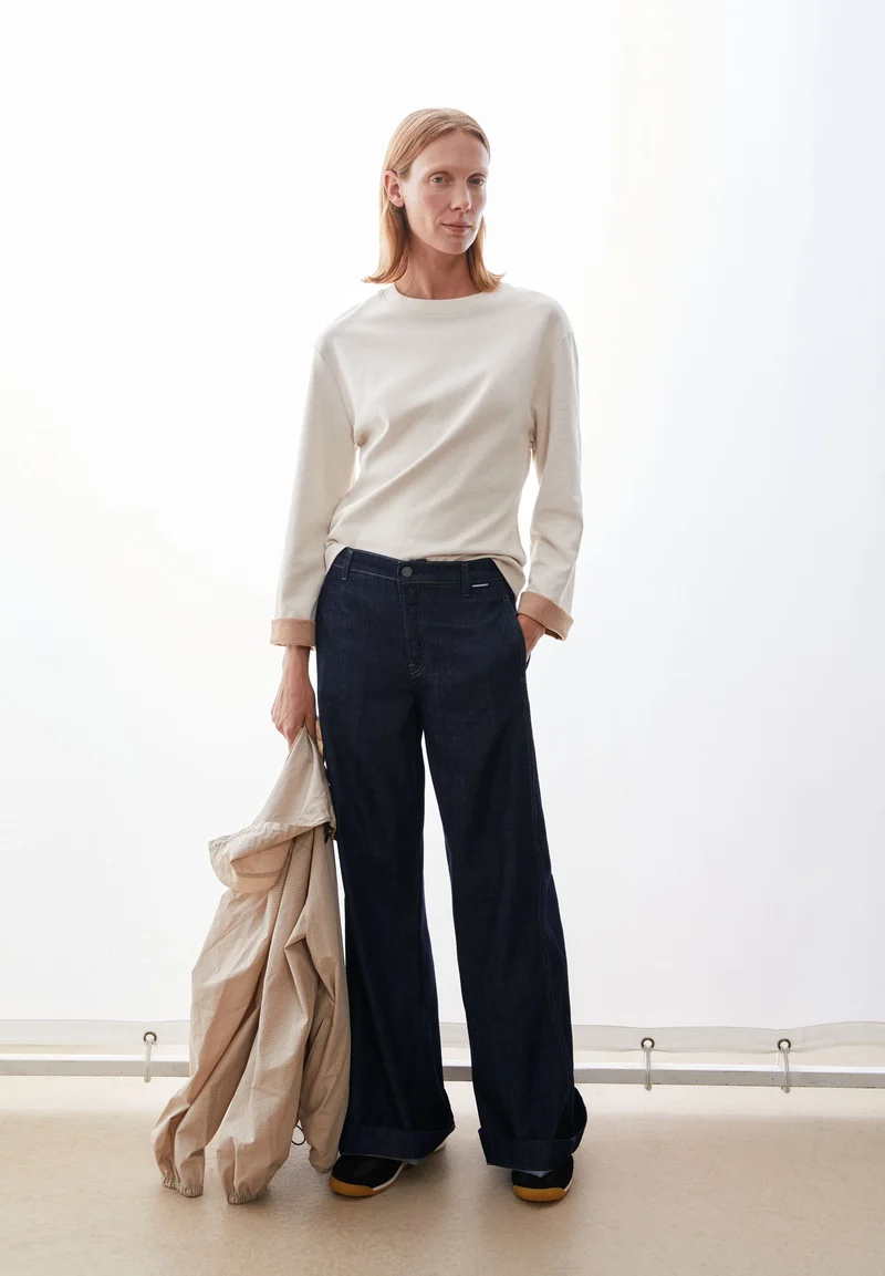 UN-WASTED LANGARMSHIRT | undyed-cinnamon dust