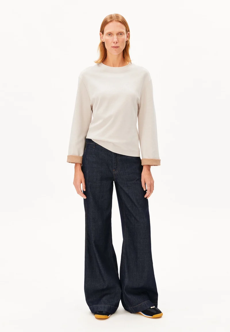 UN-WASTED LANGARMSHIRT | undyed-cinnamon dust