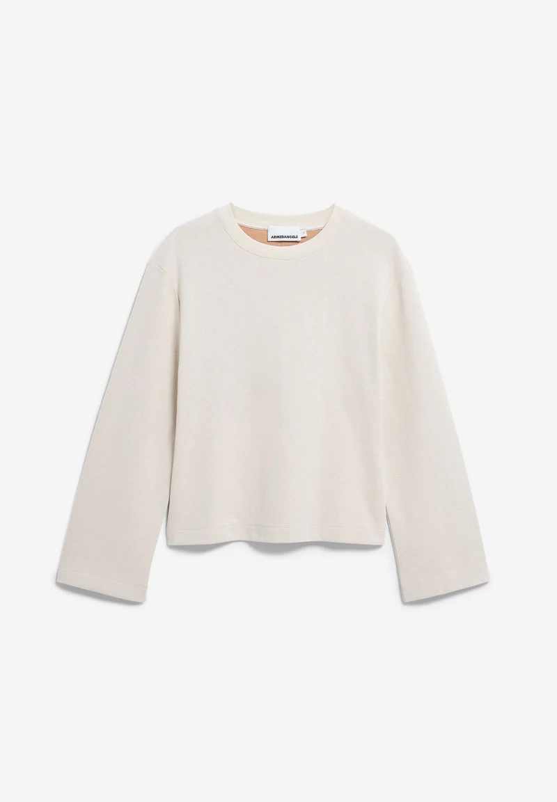 UN-WASTED LANGARMSHIRT | undyed-cinnamon dust