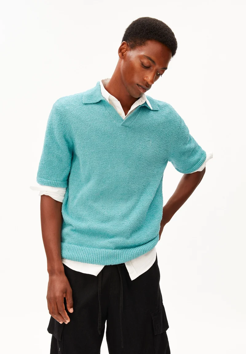 BOUCLE KNIT POLOSHIRT