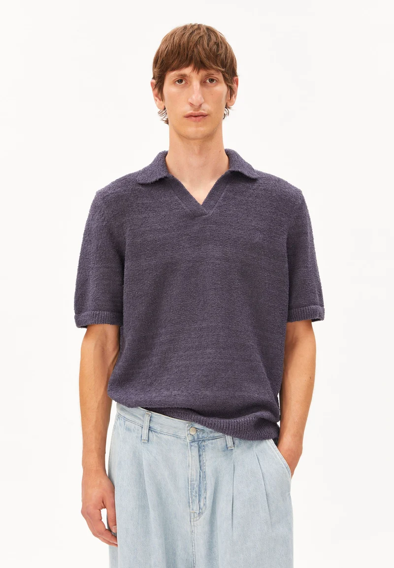 BOUCLE KNIT POLOSHIRT