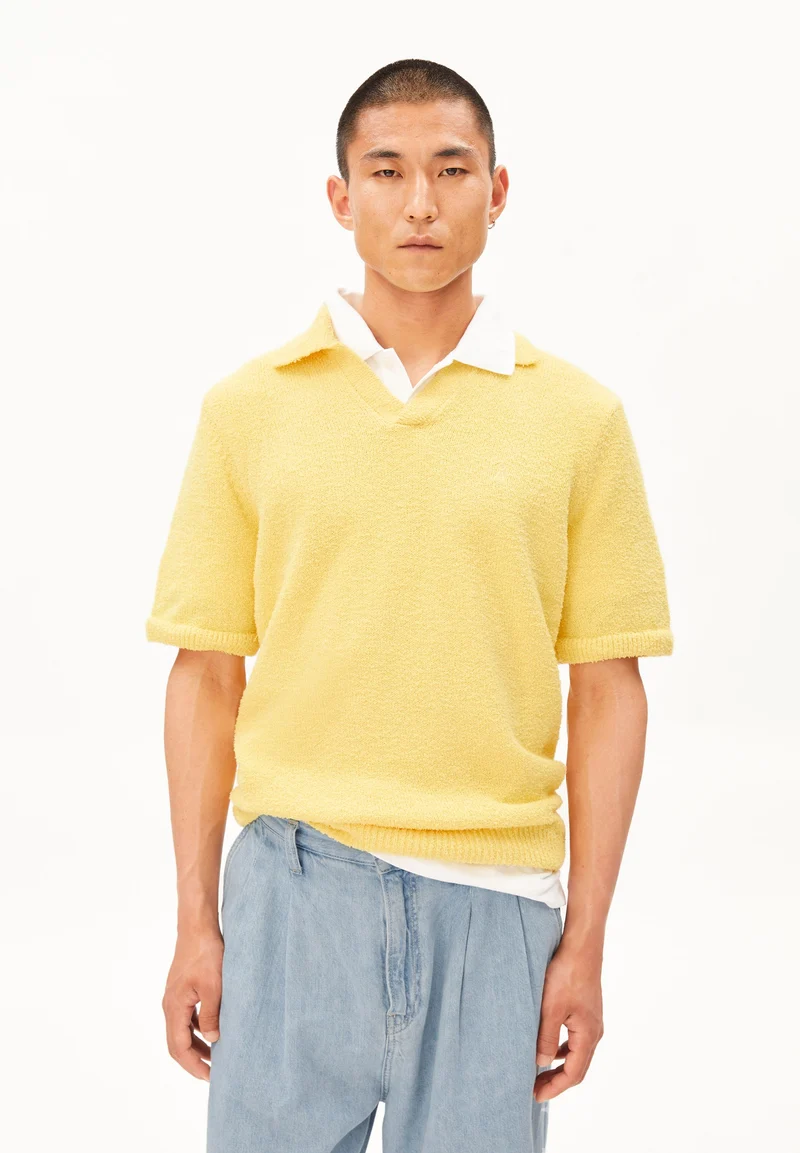 BOUCLE KNIT POLOSHIRT