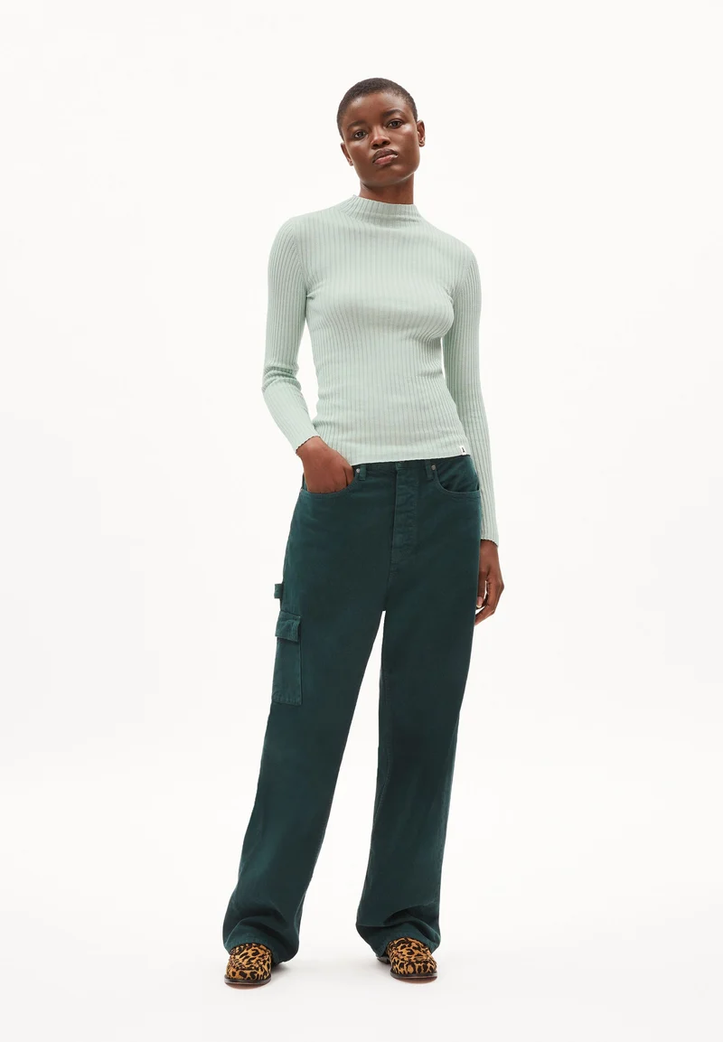 ALAANIA STRICKPULLOVER | polar green