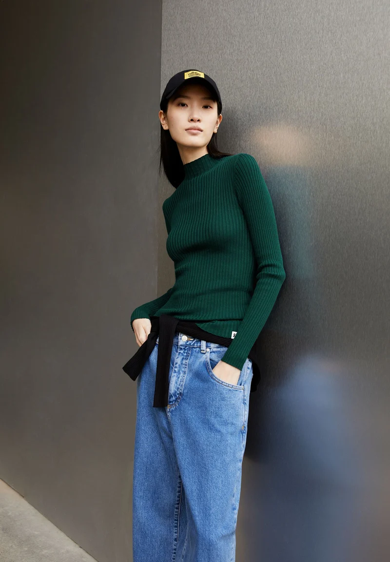 ALAANIA STRICKPULLOVER | teal stone