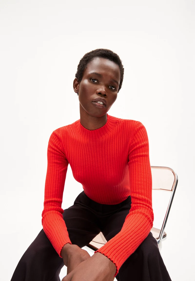 ALAANIA STRICKPULLOVER | red alert