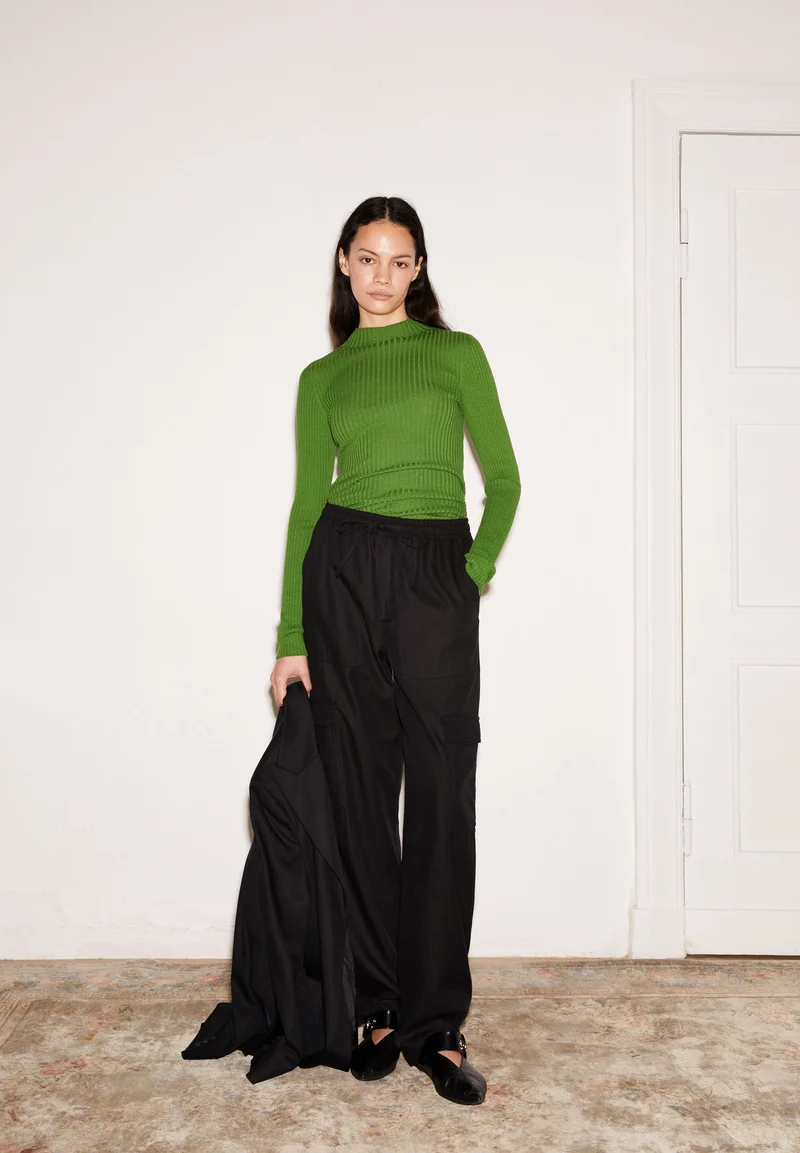ALAANIA STRICKPULLOVER | ivy green