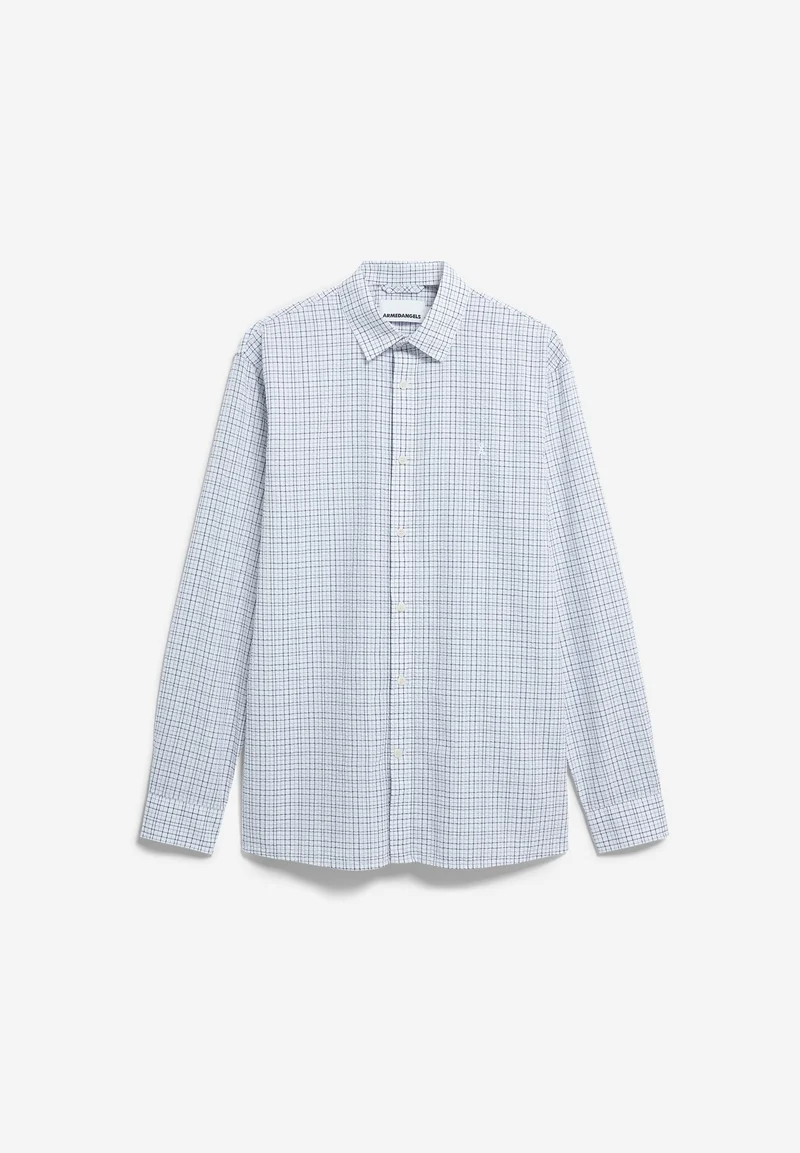 KARIERTES LANGARMHEMD | tinted navy