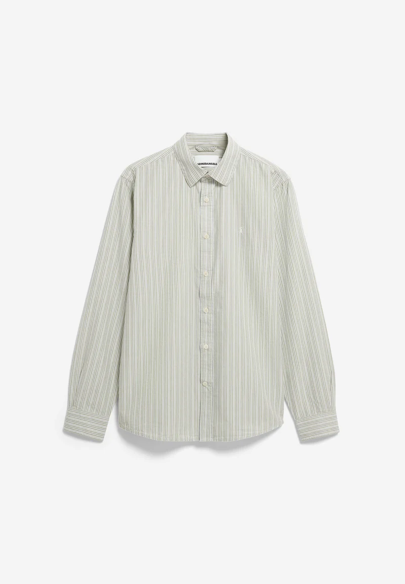 GESTREIFTES LANGARMHEMD | fatigue green