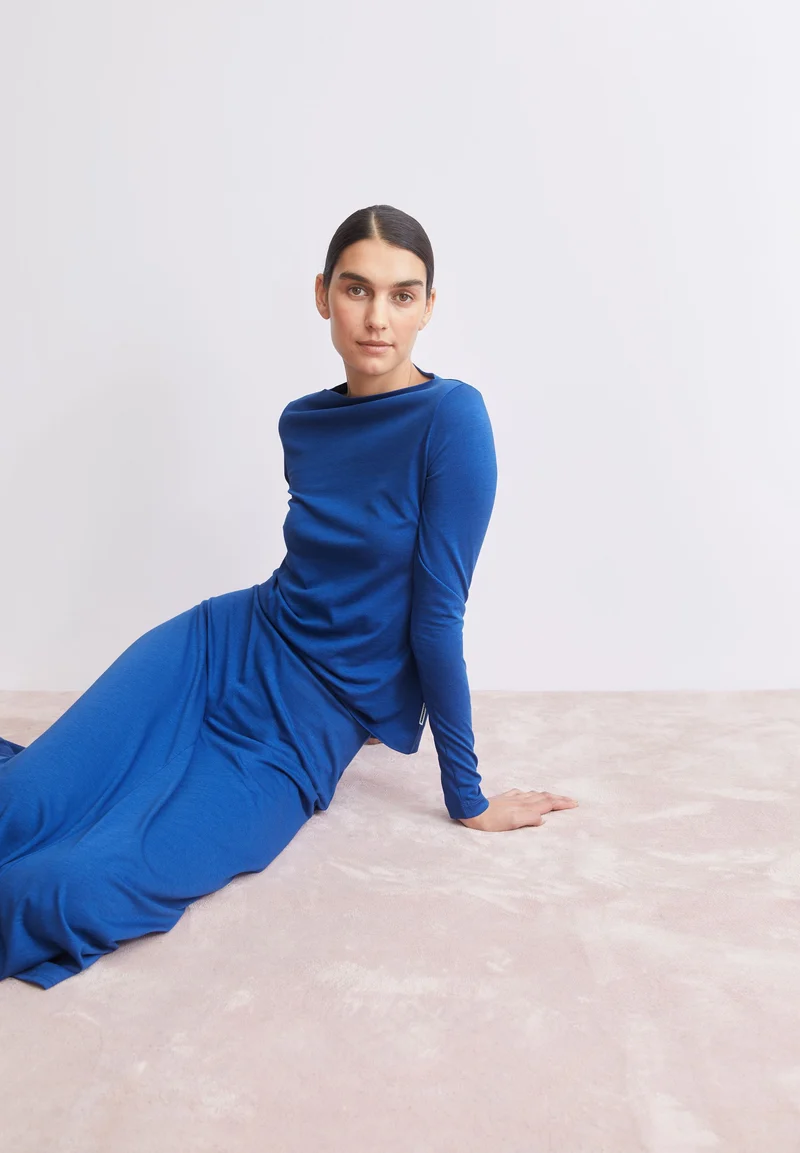 BOAT NECK LANGARMSHIRT | dynamo blue