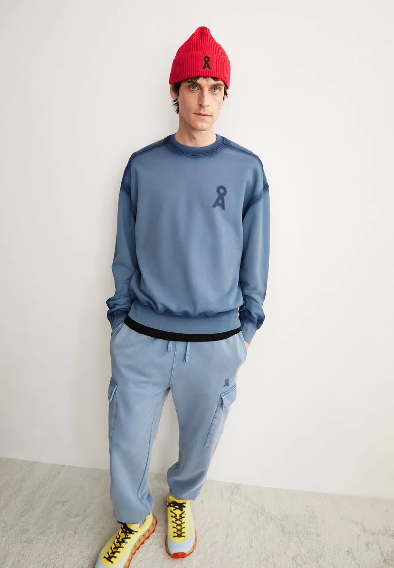 EMAAL GMT DYE SPRAY SWEATSHIRT | nightshadow washed