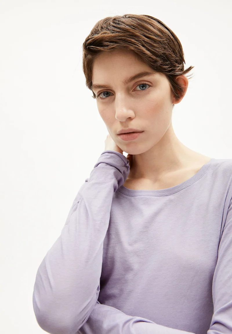EINIAARA SOFT LANGARMSHIRT | frozen lavender