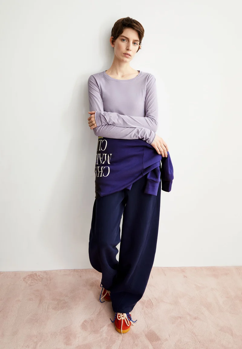 EINIAARA SOFT LANGARMSHIRT | frozen lavender