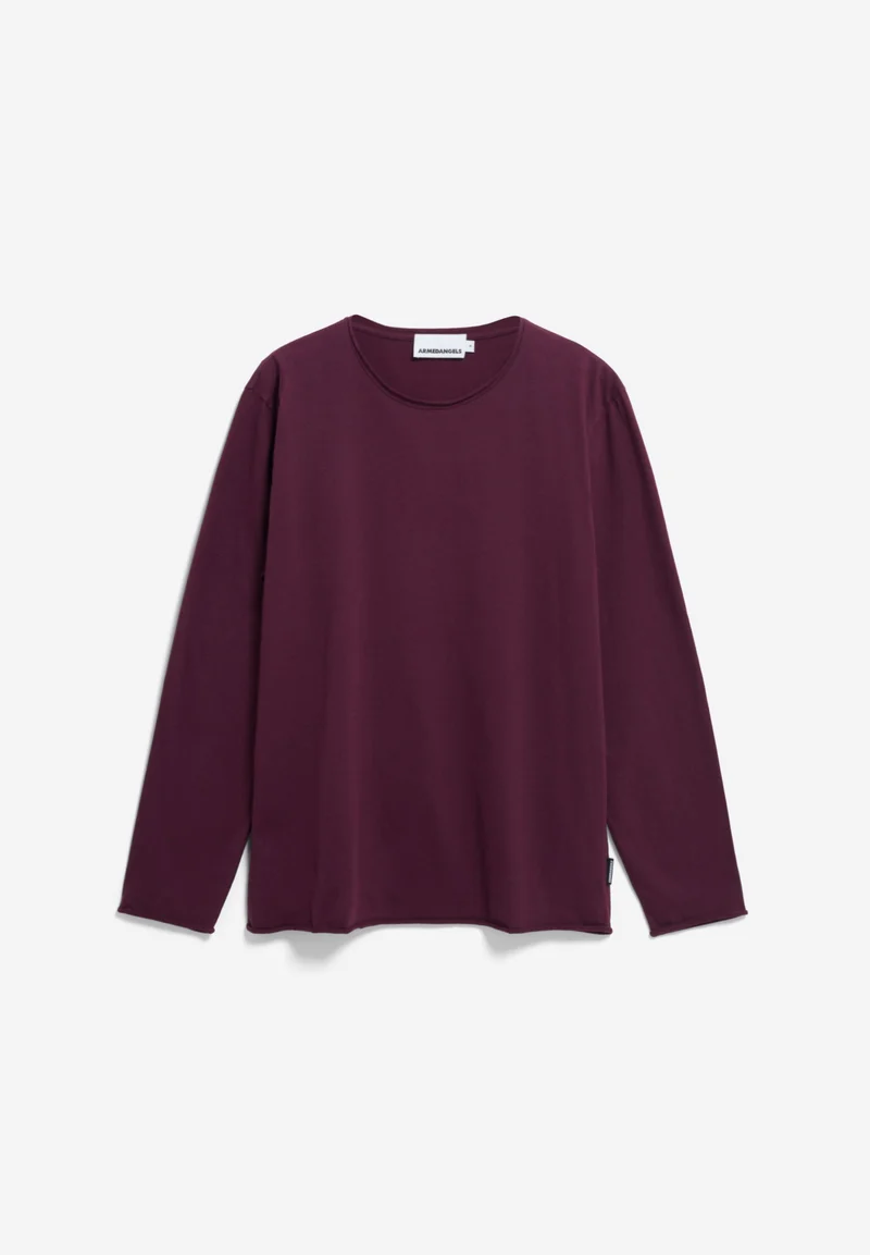MAARKOS LS BRUSHED | dark cranberry