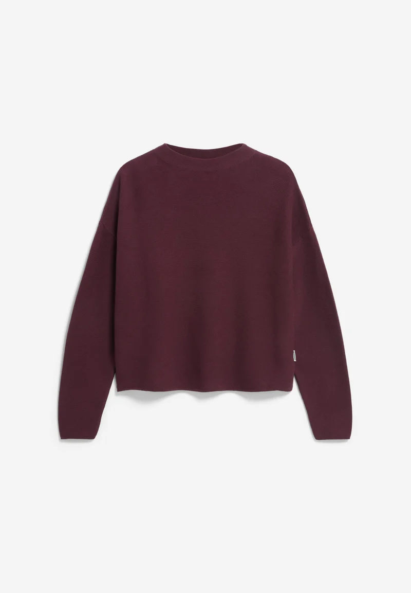 MERINAA STRICKPULLOVER | dark cranberry