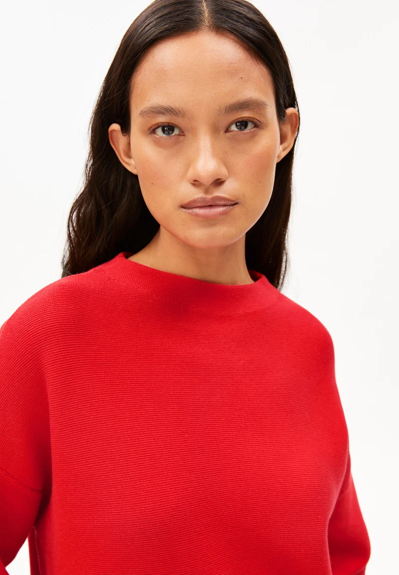 MERINAA STRICKPULLOVER | mars red