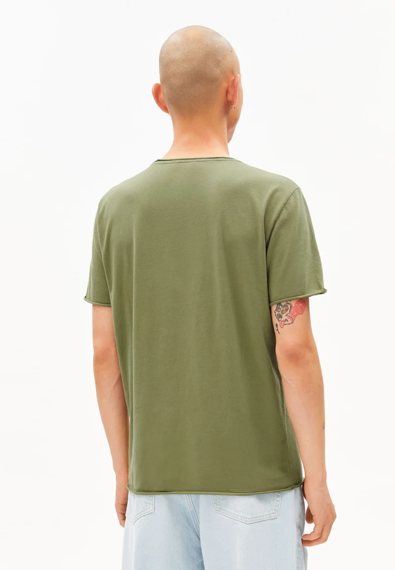 JAAMES BRUSHED T-SHIRT | fatigue green