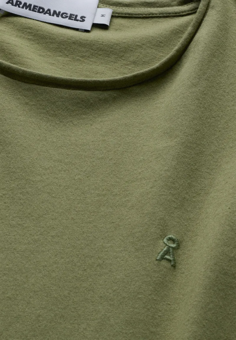JAAMES BRUSHED T-SHIRT | fatigue green