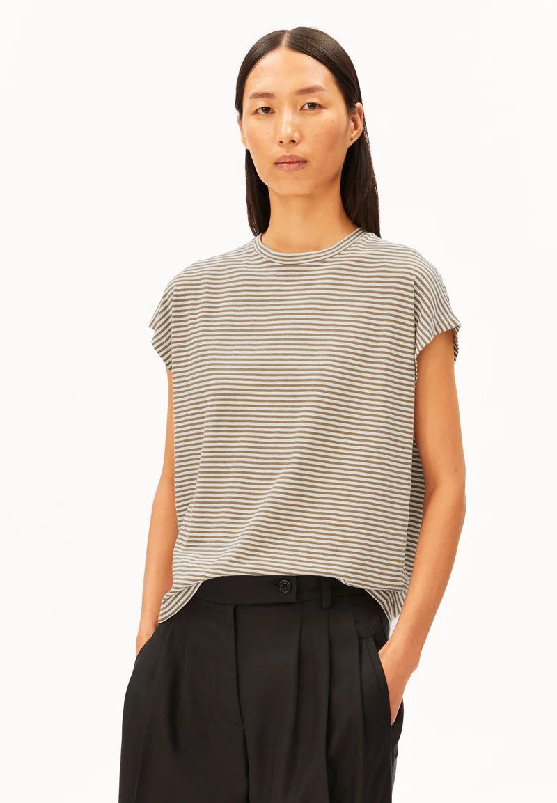 SLUB JERSEY STRIPE T-SHIRT