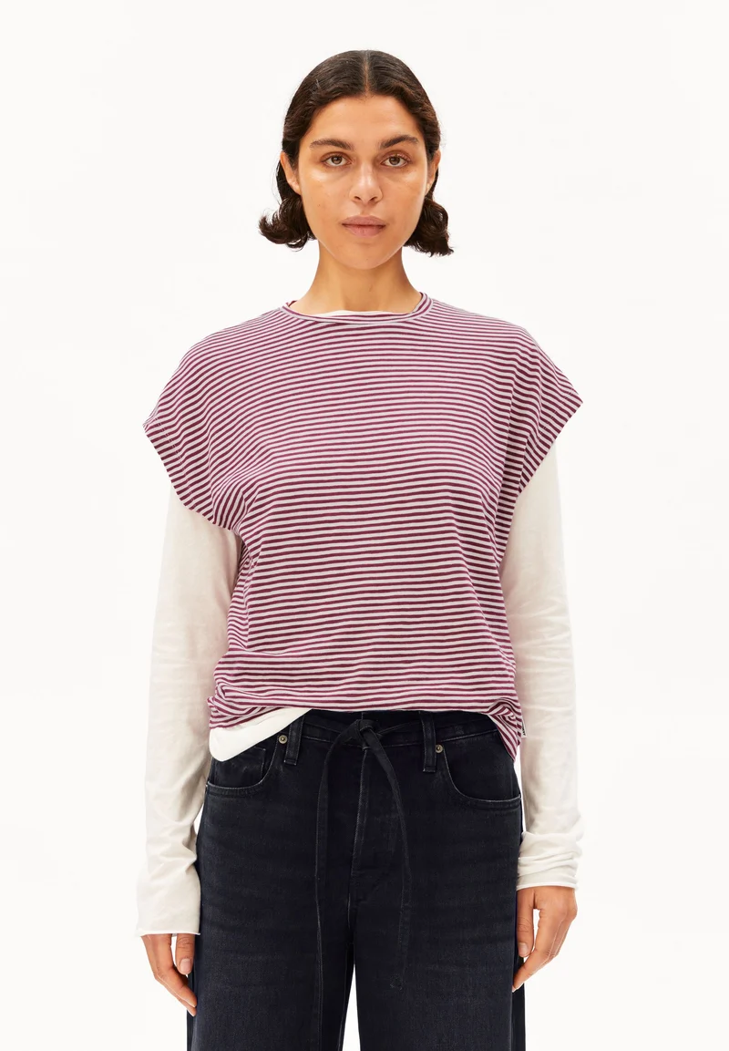 SLUB JERSEY STRIPE T-SHIRT