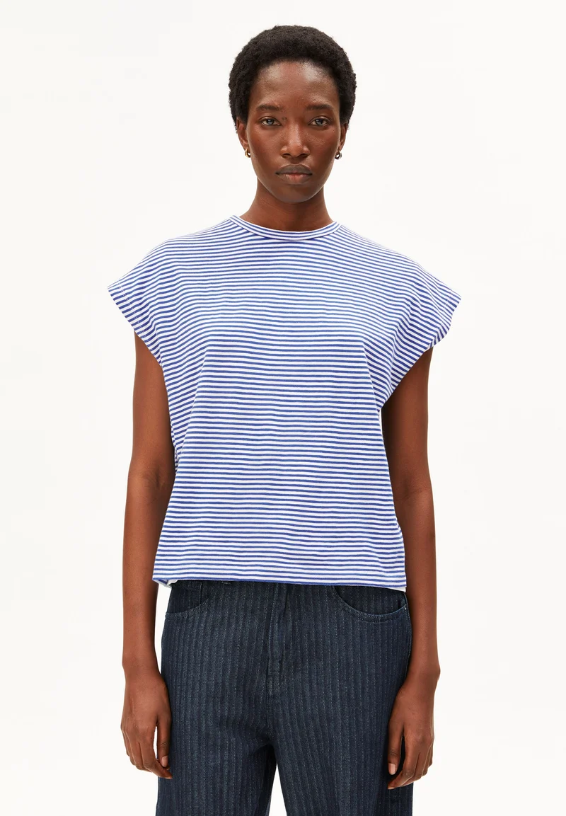 SLUB JERSEY STRIPE T-SHIRT