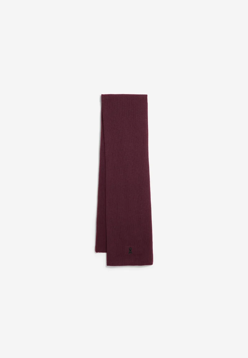 ICONIC Å CLAASAS BAUMWOLL-SCHAL | dark cranberry