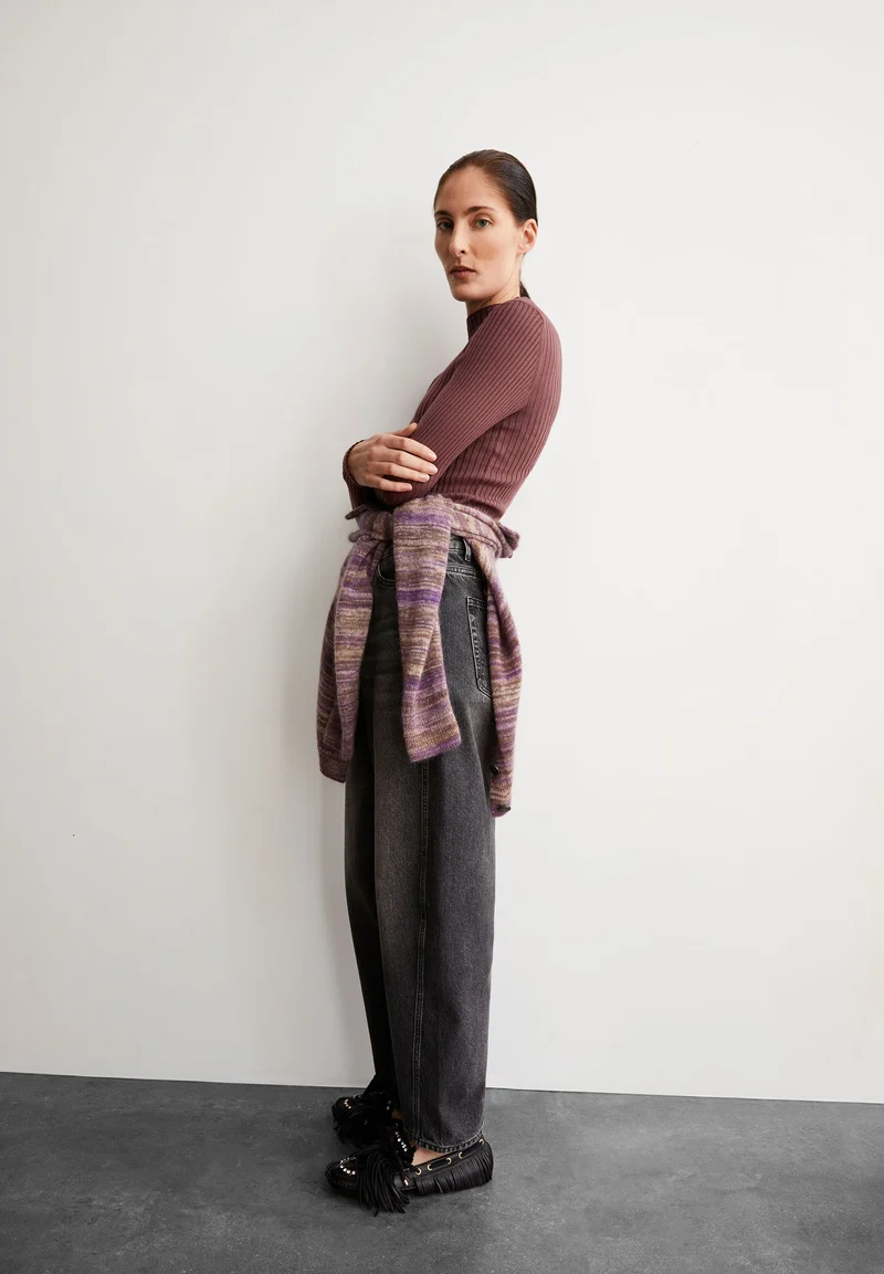 ALAANIA STRICKPULLOVER | dark berry