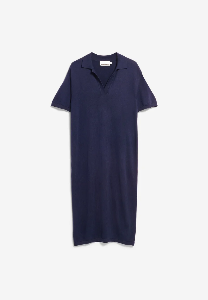 FEINSTRICK-POLOKLEID | tinted navy