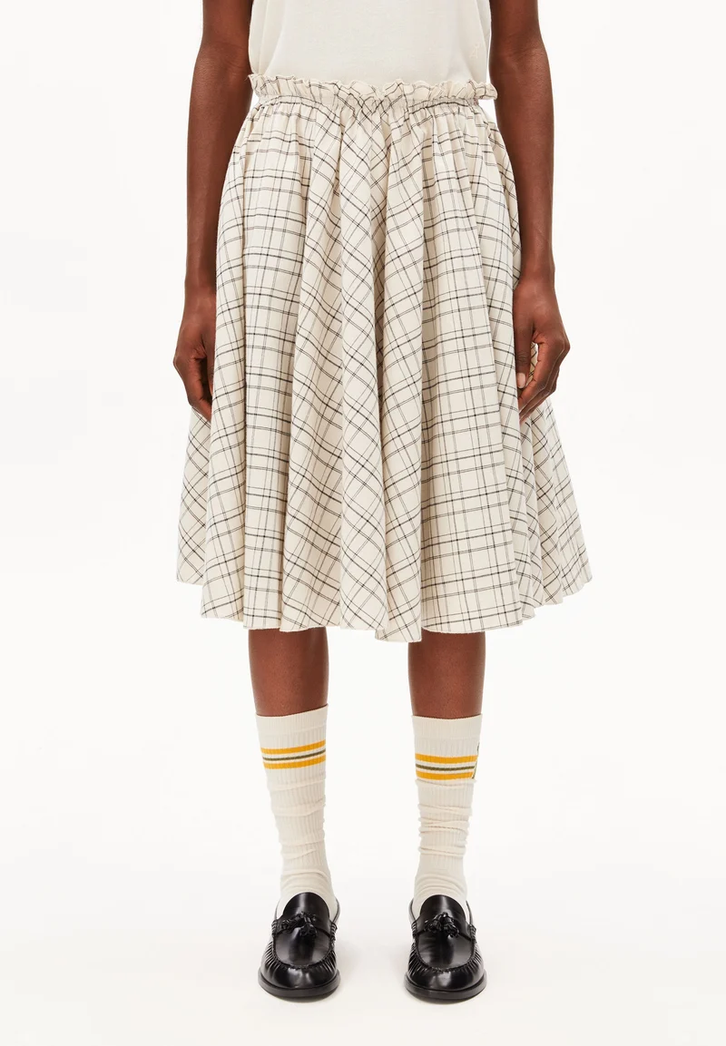 CHECK CIRCLE SKIRT