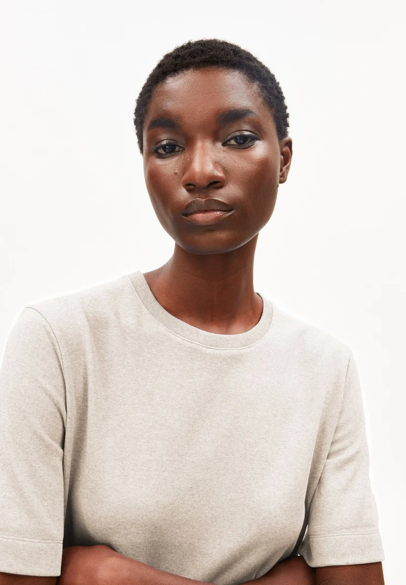 UN-WASTED KLEID | undyed-cinnamon dust